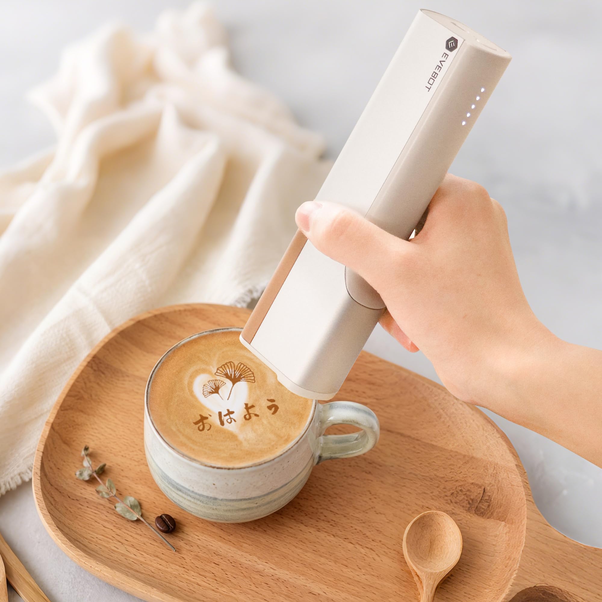 EVEBOT フードプリンター ハンドヘルドプリントペン PrintPen新品 Amazon.co.jp: EVEBOT 小型PrintPen 家庭・小規模店舗向け コーヒー